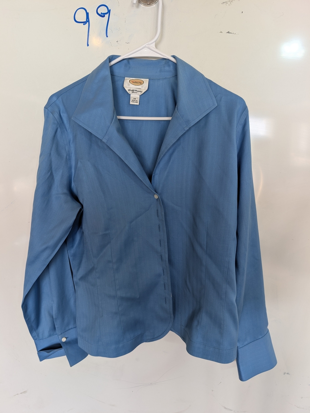 Talbots Soft Blue Single-Button Blazer